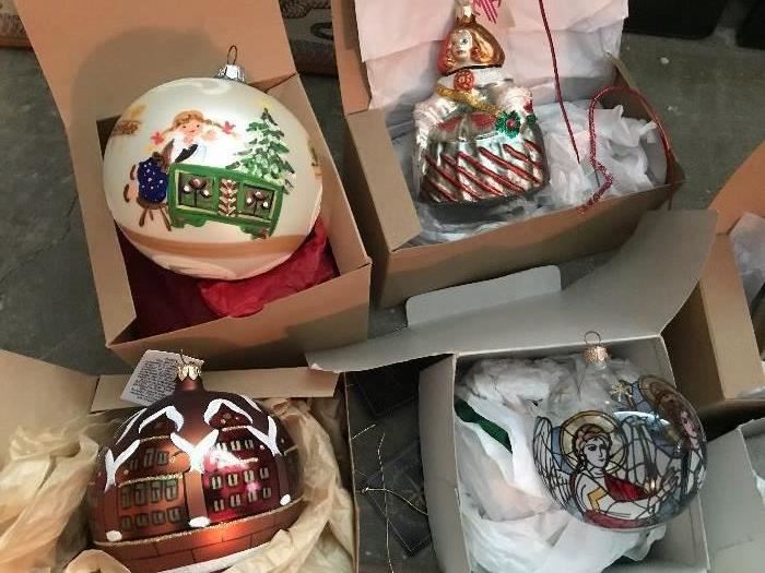 Amazing collection of vintage Christmas ornaments - glass, Poland