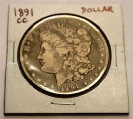 1891 Carson City silver dollar