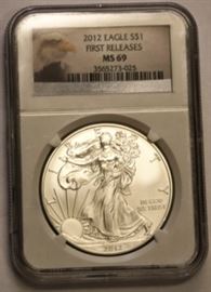 2012 Eagle S$1 Silver MS69