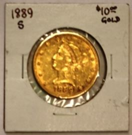 1889s $10 Gold Liberty