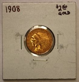 1908 $2.50 Gold Indian