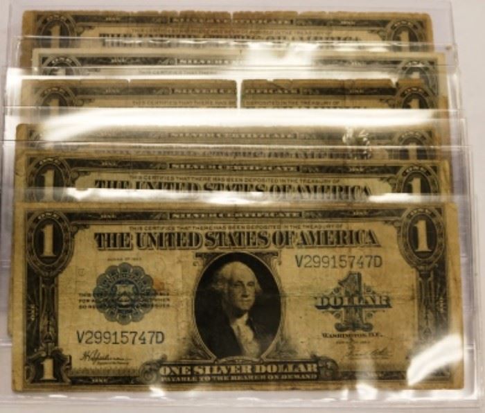 1923 $1 Bills 6 total