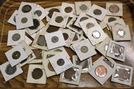 Several lots foreign coins