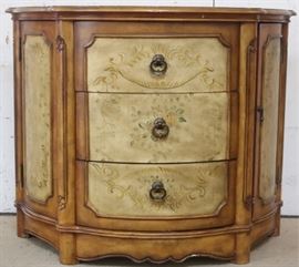 Paint decorated demilune