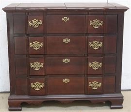 Block front 4 drawer server