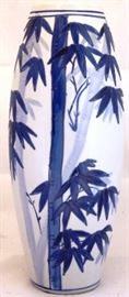 Bamboo porcelain vase