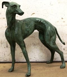 Marge Carson whippet in bronze