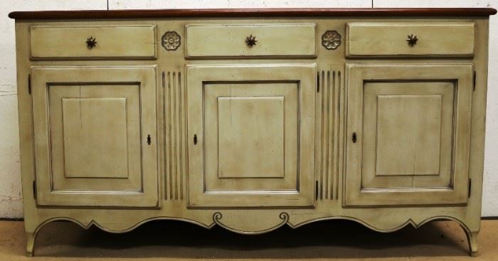Polidor paint decorated sideboard
