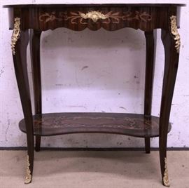 French kidney table w/ inlay