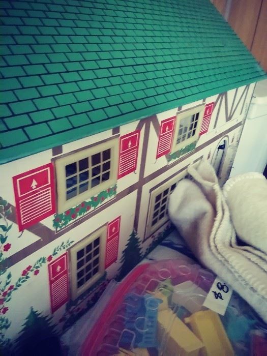 Vintage toy doll house