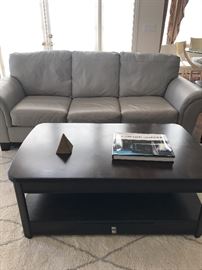 LEATHER SOFA & LOVE SEAT