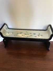 CHINESE LACQUERED BENCH