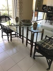 GLASS TOP TABLE