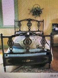 French 1920's Art Deco Bed, YOU GOT TO SEE THEM , YOU WON'T EVER SEE A SET LIKE THIS AGAIN