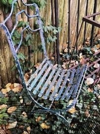 Pair of French folding chairs