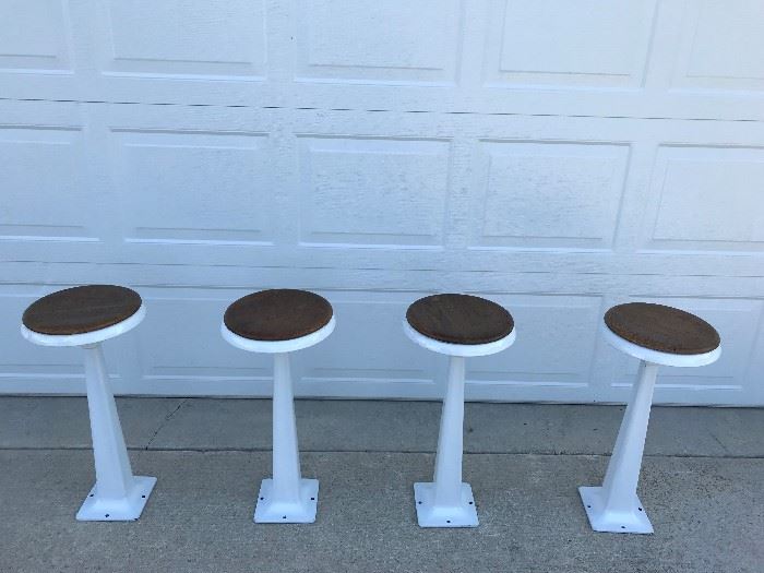 Set of fountain stools