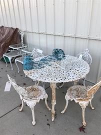 Victoria Heavy Metal Garden Chairs, Table priced seperate