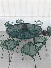 Woodard Iron Set, 6 Chairs