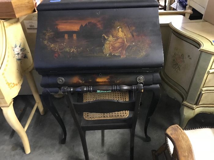 Hand Painted French Desk