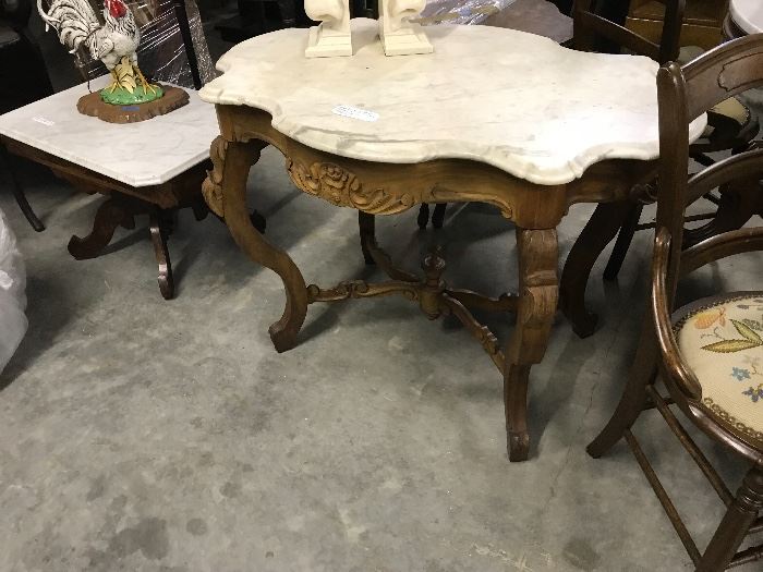 Marble Top Parlor Table