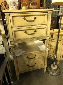 Night Stands trimmed in a light blue