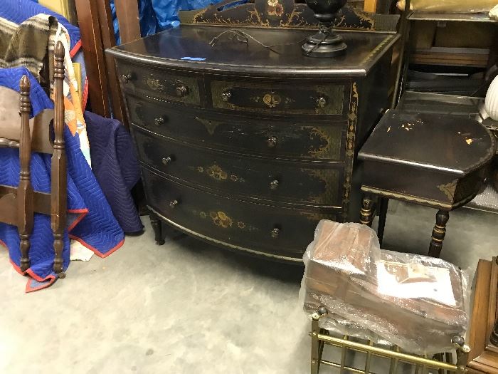 French Art Deco Dresser and bed side table