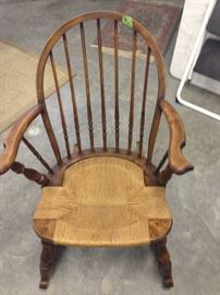 ROCKER WITH RUSH SEAT GREAT CONDITION