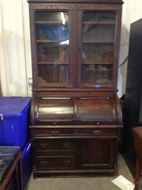 EARLY VICTORIAN WALNUT SECRETARY