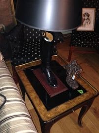 END TABLES WITH BOOT LAMPS