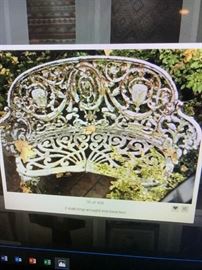 EARLY 1800'S FRENCH HEAVY IRON BENCH