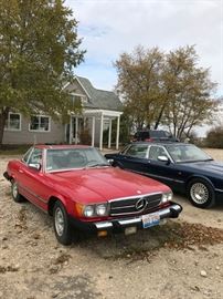 1978 Classic Mercedes 450 SL Convertable, 87,514 miles 450 engine, repainted, all original parts on the car.Garage kept, need tune up, new carpet, and good cleaning, runs like a FAST racehorse.By Appointment Only Call Sandra 847-567-5042
