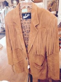 Fringe Leather Coat