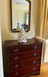 Pr matching Mahogany chests & Mirrors