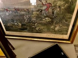 Hunt prints w/book markings