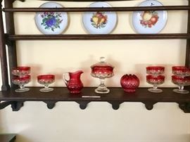 Great Old hanging plate display