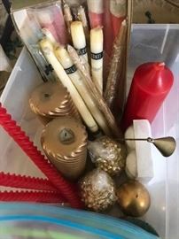 bin of Candles, most un-used