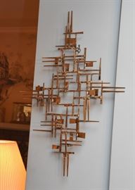 Mid Century Brutalist Wall Sculpture / Wall Hanging