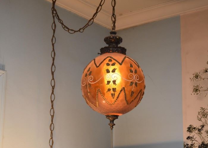 Vintage Swag Ceiling Lamp (there are a pair of these)