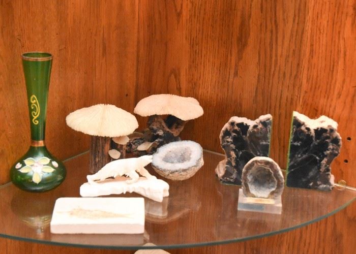 Seashell, Mineral & Geode Specimens (BOOKENDS ARE SOLD!)