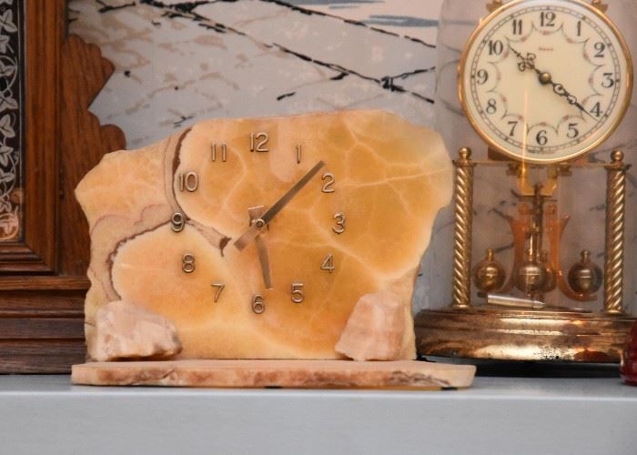Stone Specimen Clock