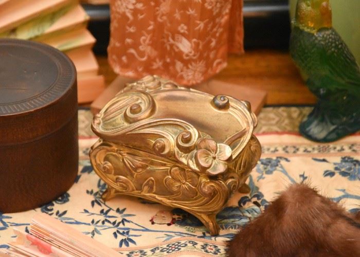 Antique Art Nouveau Jewelry Box / Casket