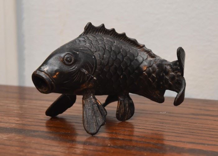Metal Koi Fish Figure
