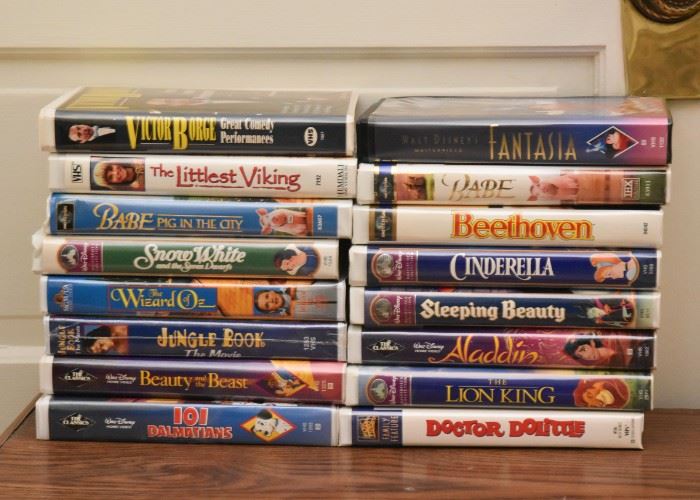 VHS Tapes (Disney & Others)