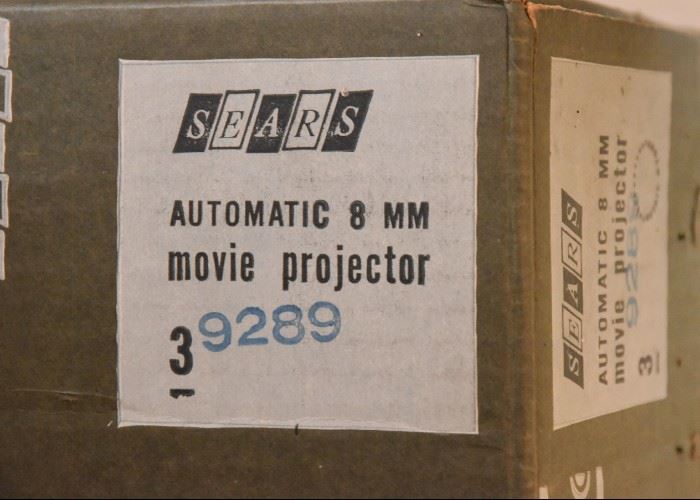 Sears 8 mm Movie Projector (Still in Box)