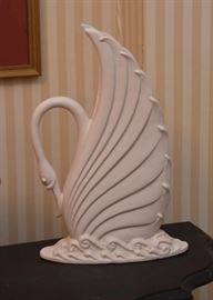 Vintage Pottery (Swan Vase)