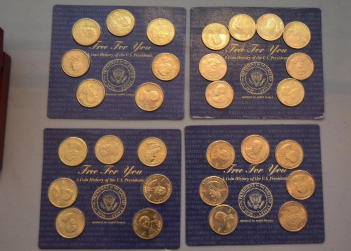 A Coin History of the U.S. Presidents, Minted in Solid Brass