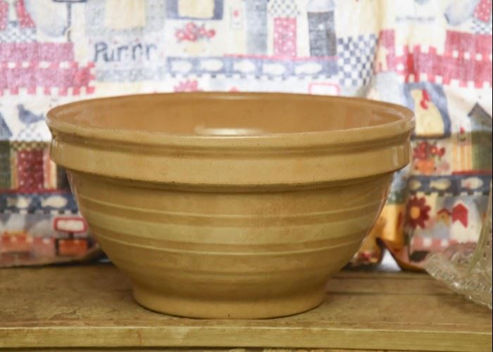 Antique Yellow Ware Mixing Bowl