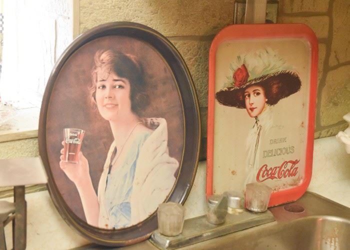 Vintage Coca Cola Serving Trays