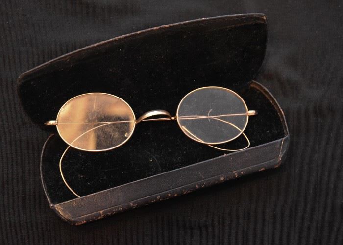 Antique Wire Rim Eyeglasses 
