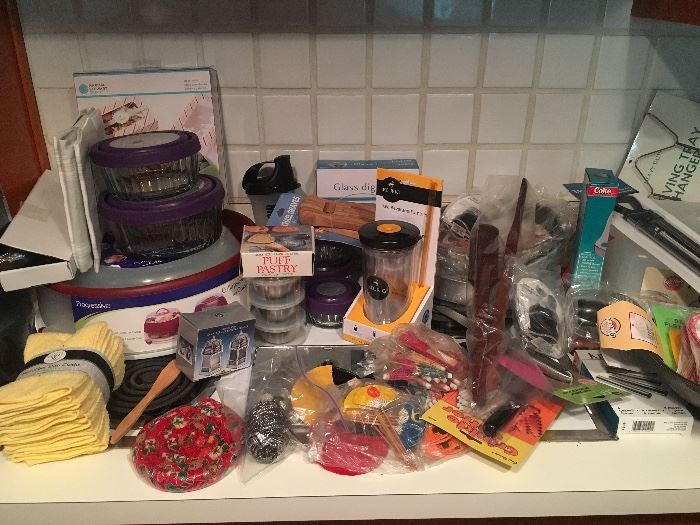 Lots of brand new kitchen gadgets